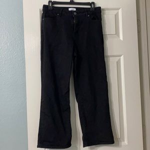 Loft Outlet high rise wide leg black jeans